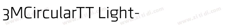 3MCircularTT Light字体转换
